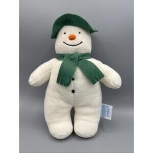 EDEN - The Snowman - Green Hat /Scarf 8-9" Plush Raymond Briggs - VGC